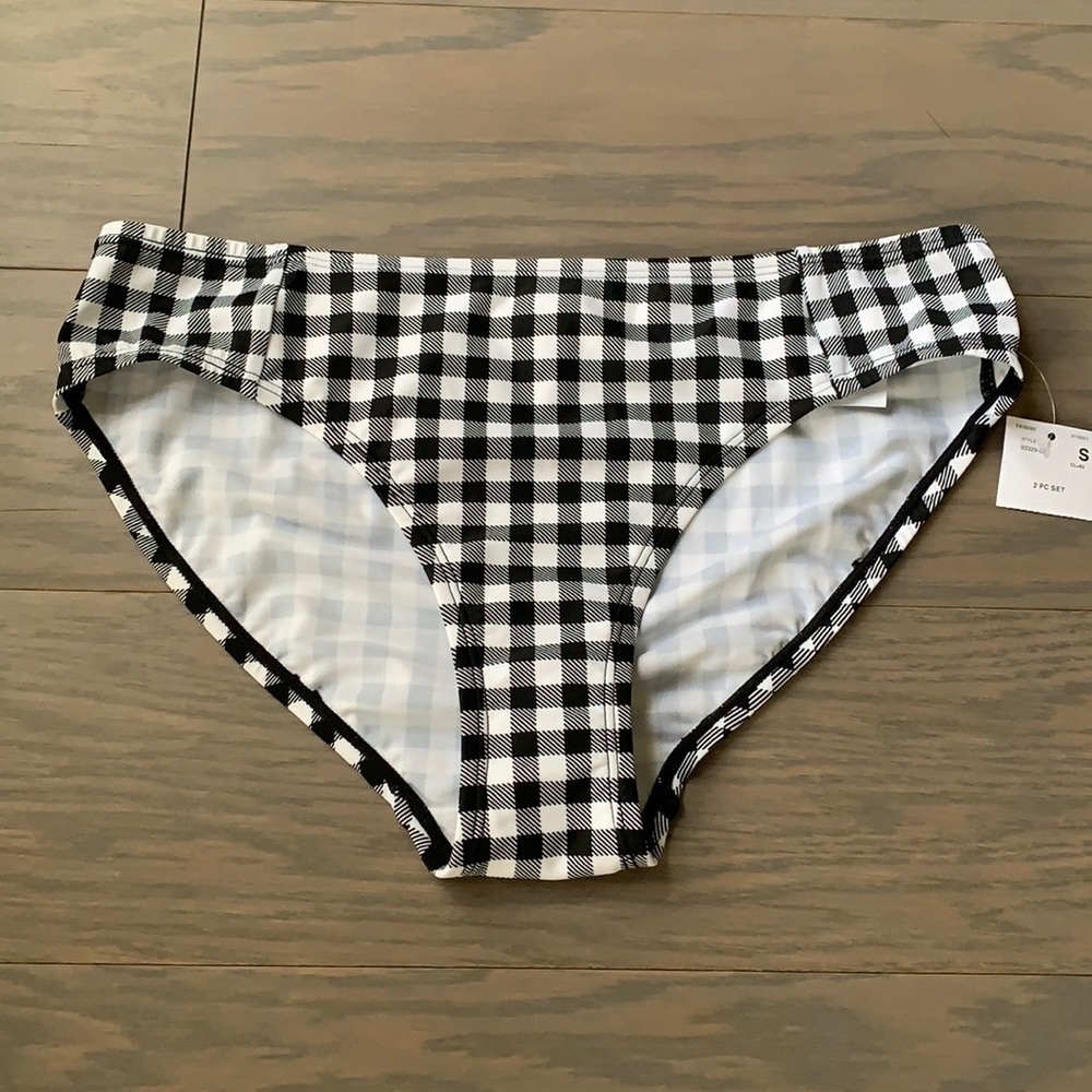 New Motherhood Maternity Checkered Swim Bottoms